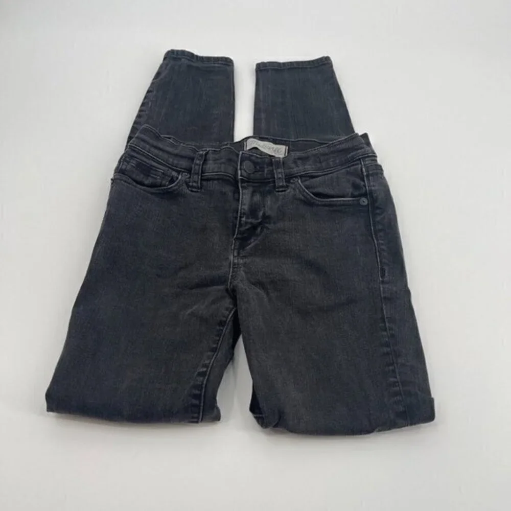 Madewell Jeans 25 Womens Skinny Skinny Denim Black Denim Casual Outdoor